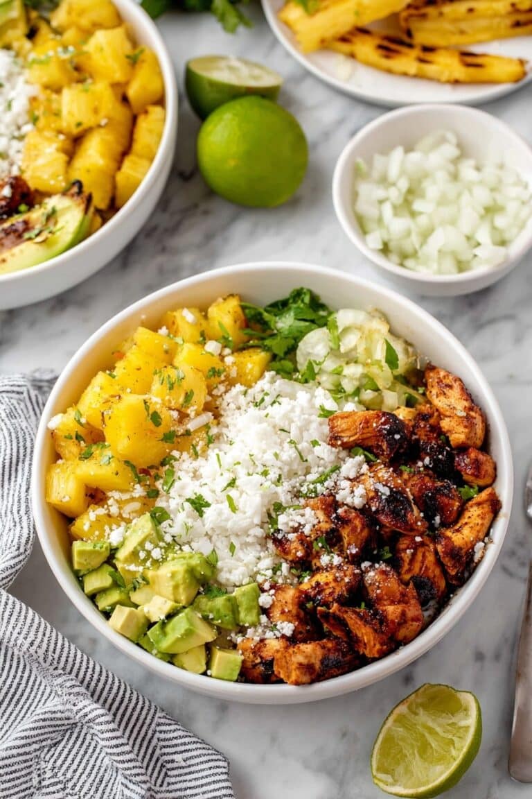 Chicken al Pastor Bowls (Sweet, Smoky & Better Than Takeout!) Recipe