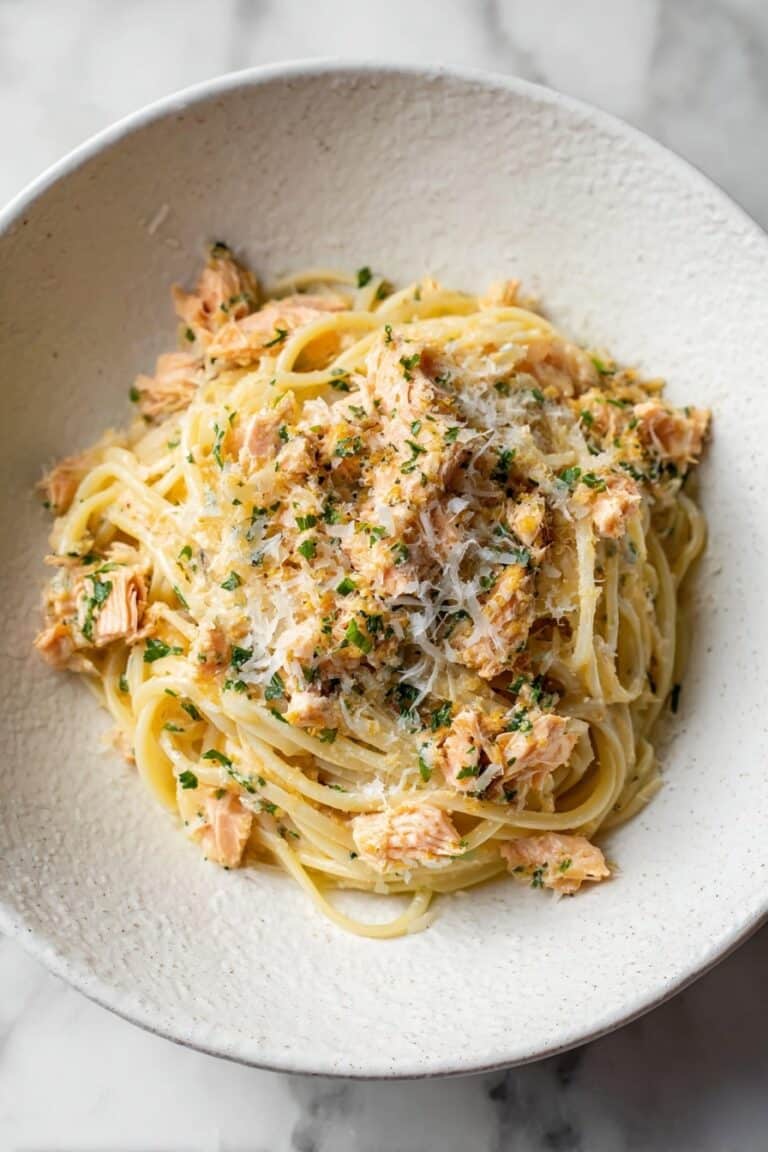 The BEST Canned Salmon Pasta (Quick, Easy & So Flavorful!) Recipe