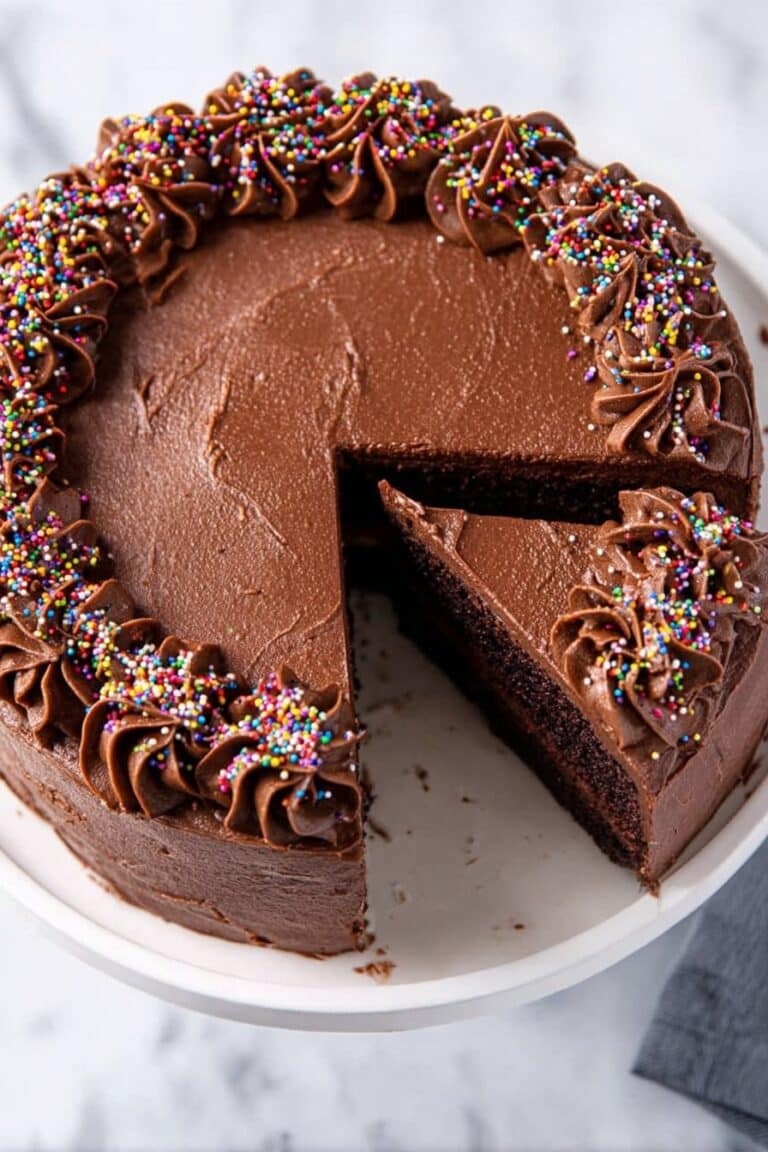 Yellow Cake with Chocolate Frosting Recipe