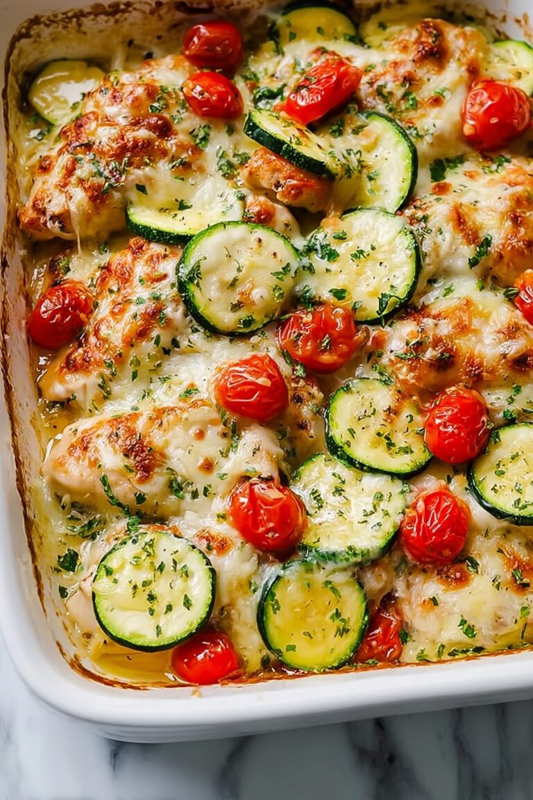 Mediterranean Chicken Zucchini Bake Recipe