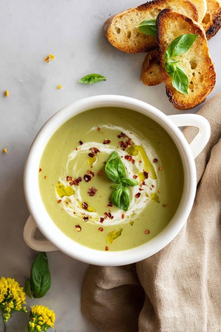 Creamy Zucchini Soup with Coconut Milk Recipe