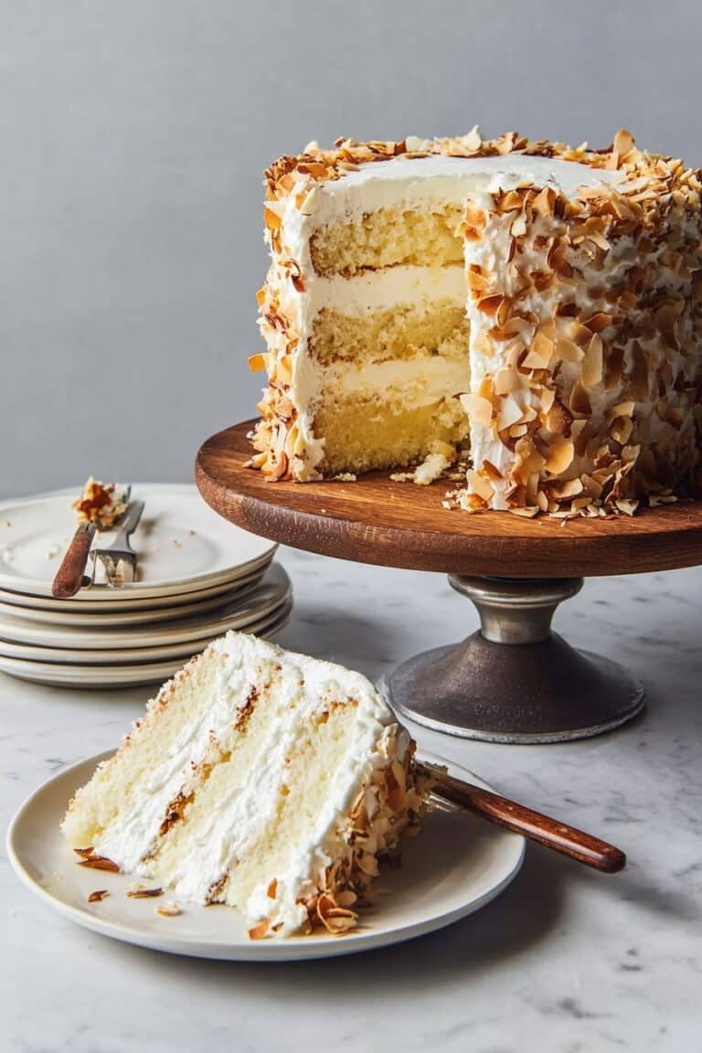 San Jose Burnt Almond Cake (Classic, Crunchy & So Beautiful!) Recipe