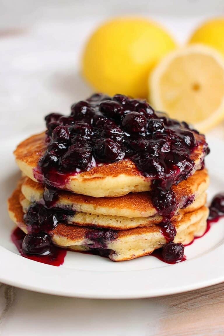 Blueberry Lemon Ricotta Pancakes Recipe