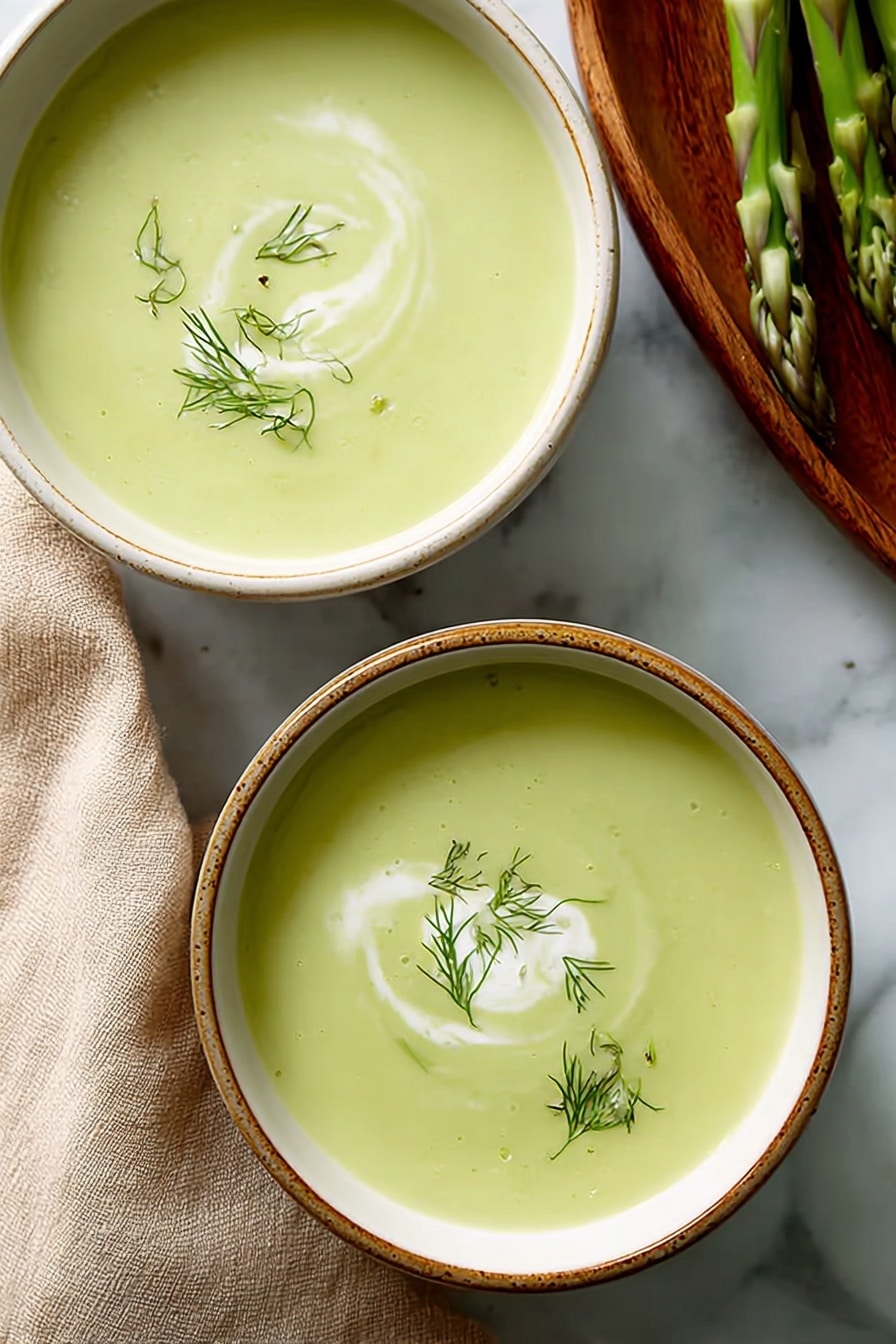 Cream of Asparagus Soup — Silky, Velvety & Ready in 20 Minutes with Just 6 Ingredients! Recipe