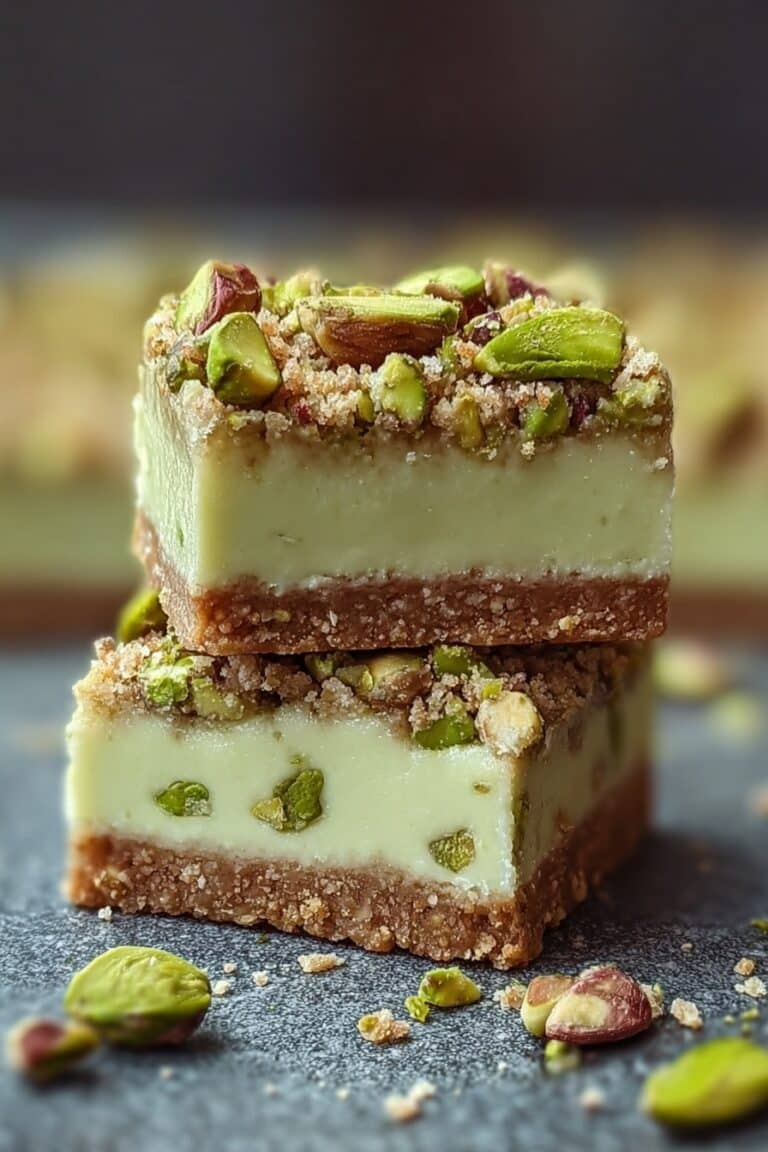 Chewy Pistachio Cookie Bars Recipe