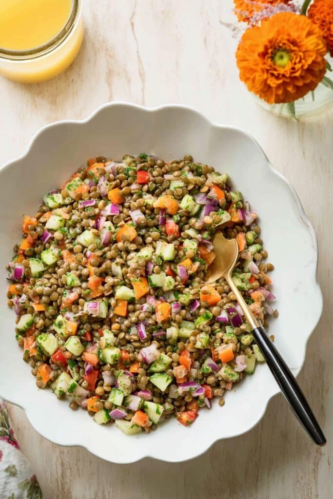 The BEST Lentil Salad Recipe (Easy, Flavor-Packed & So Good!) Recipe
