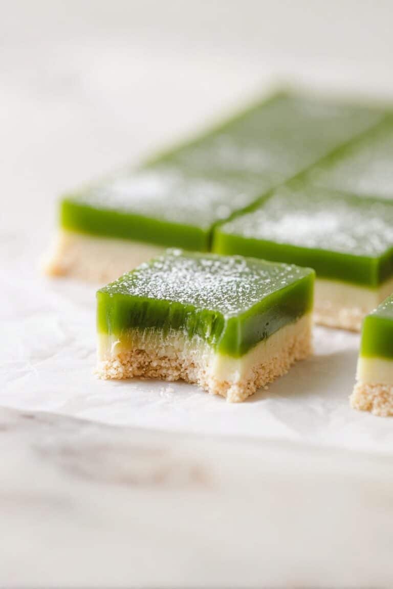 Gluten-Free Lemon Matcha Bars Recipe