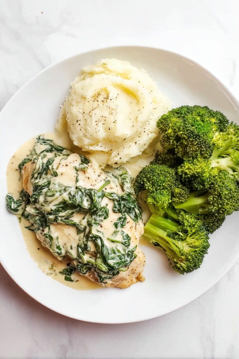 Easy Boursin Chicken with Creamy Garlic and Spinach Recipe